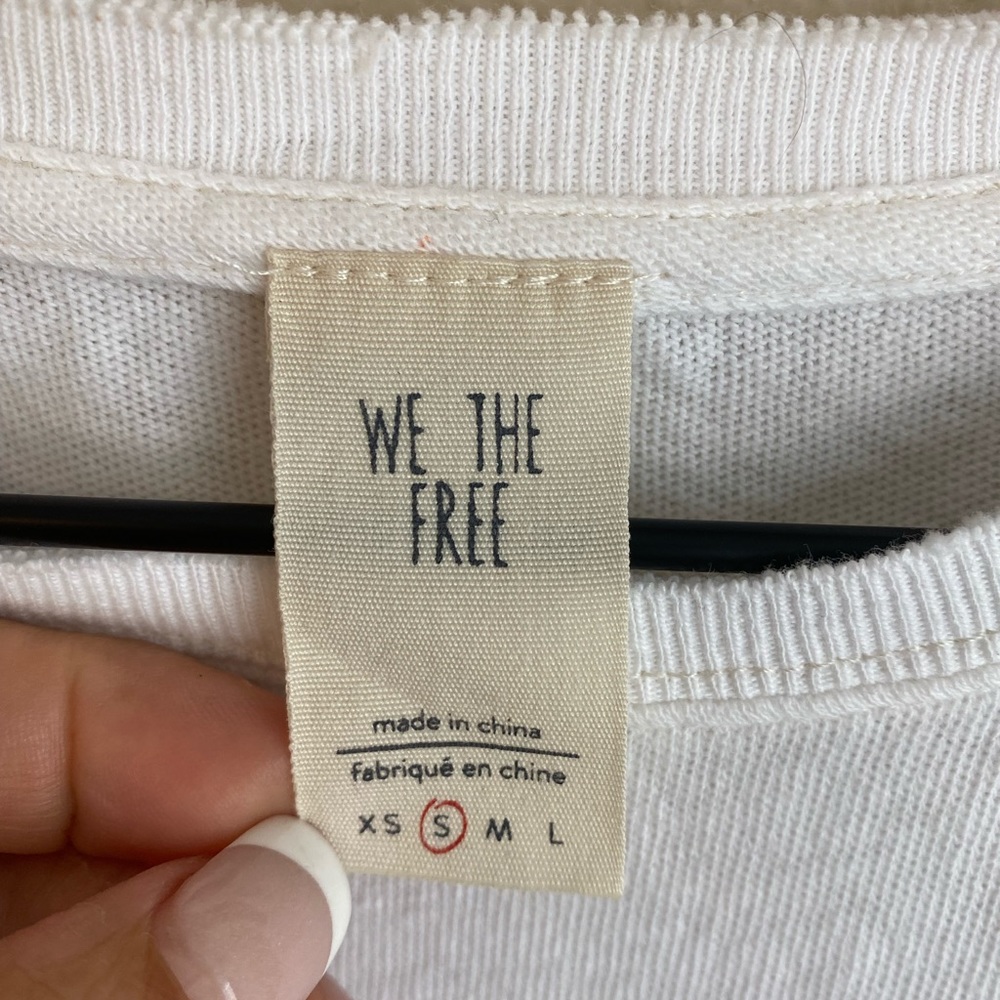 HOST PIC! FREE PEOPLE Bonsai Tee in White Small - Picture 4 of 6